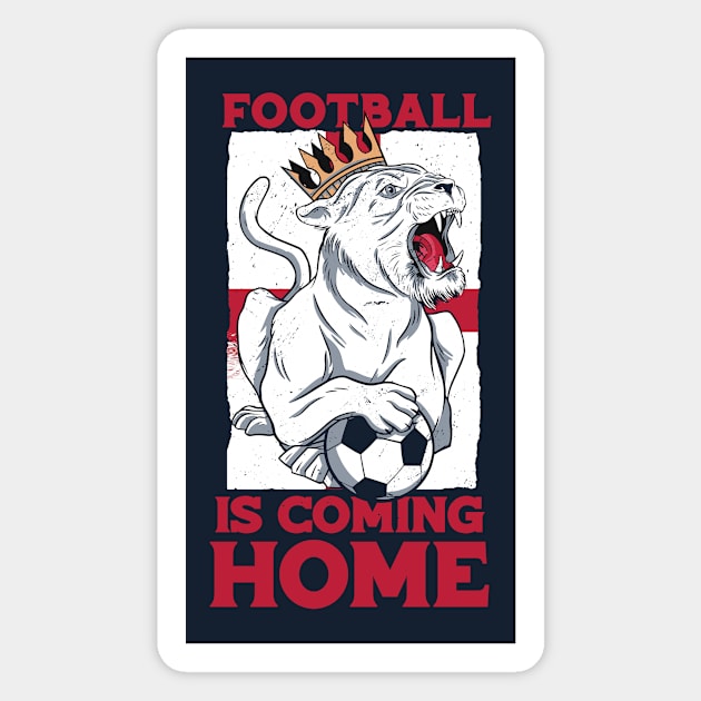 Football Is Coming Home // It's Coming Home // Come On England Magnet by SLAG_Creative